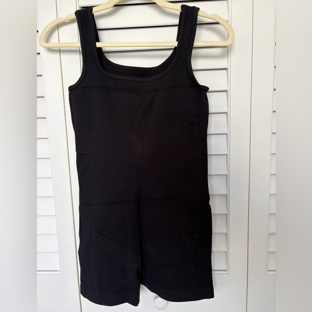Maternity romper ribbed one piece seamless tank top jumpsuit- New